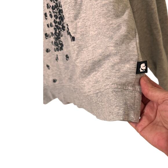Karl Lagerfeld Eiffel Tower Graphic Women's Sweatshirt Gray Black, size L - Picture 6 of 7